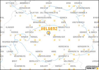 map of Veldenz