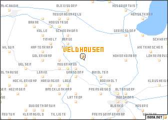 map of Veldhausen