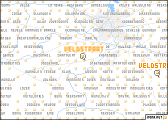 map of Veldstraat