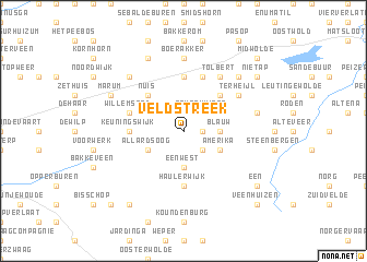 map of Veldstreek