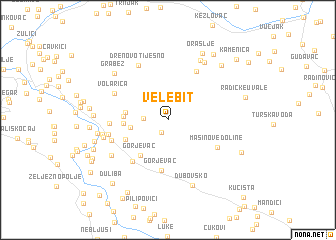 map of Velebit