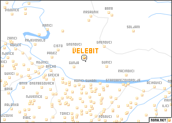 map of Velebit