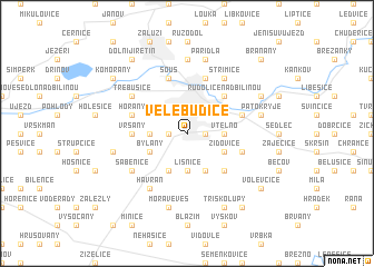 map of Velebudice