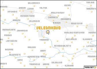 map of Velednikovo