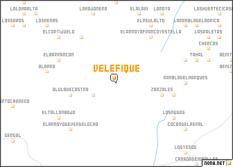 map of Velefique