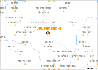 map of Velegoshchi