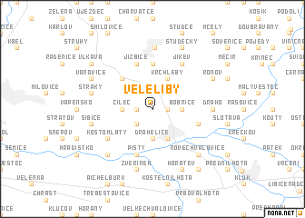 map of Veleliby