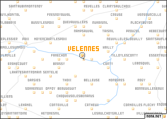 map of Velennes