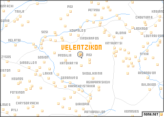 map of Velentzikón