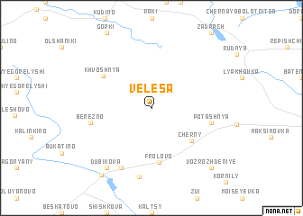 map of Velesa