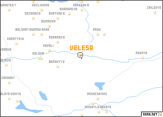 map of Velesa