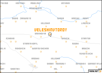 map of Veleshin Vtoroy