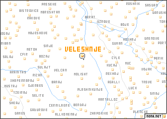 map of Veleshnjë