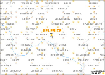 map of Velešice