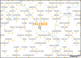 map of Velešice