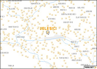 map of Velešići