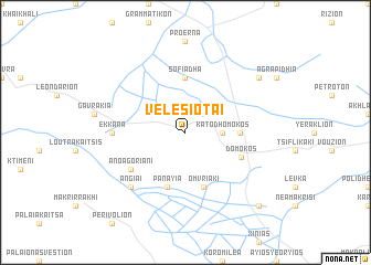 map of Velesiótai