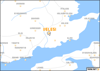 map of Velési