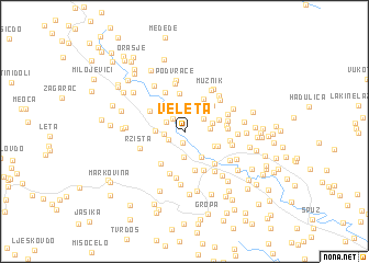 map of Veleta