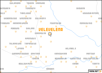 map of Vélé Vélena