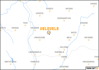 map of Vele-Vele