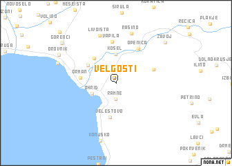 map of Velgošti