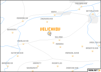 map of Velichkov