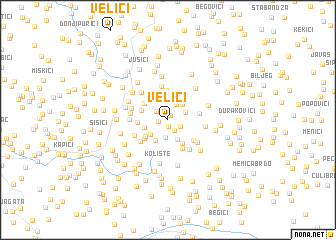 map of Velići