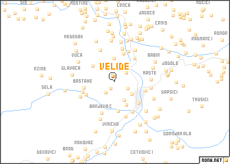 map of Veliđe