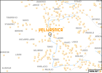 map of Velijašnica