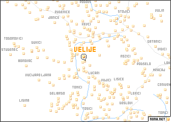 map of Velije