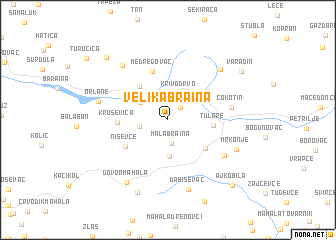 map of Velika Braina