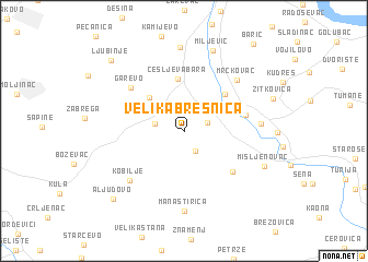 map of Velika Bresnica