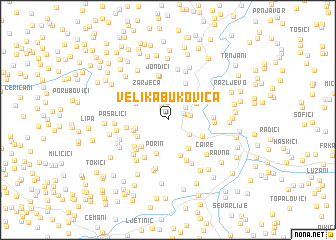 map of Velika Bukovica