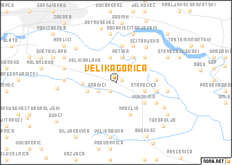 map of Velika Gorica