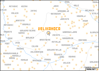 map of Velika Hoča