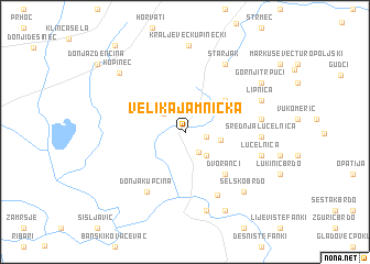 map of Velika Jamnička