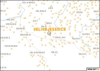 map of Velika Jesenica