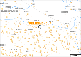 map of Velika Johova