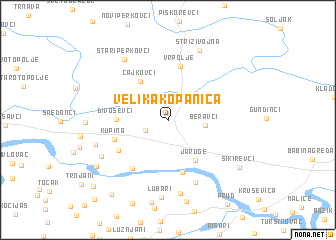 map of Velika Kopanica