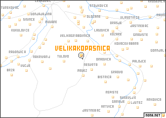 map of Velika Kopašnica