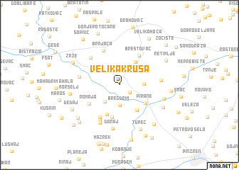 map of Velika Kruša