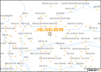 map of Velika Lašna