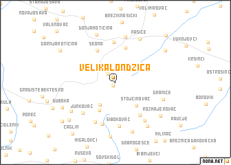 map of Velika Londžica