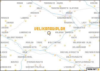 map of Veliká nad Ipľom