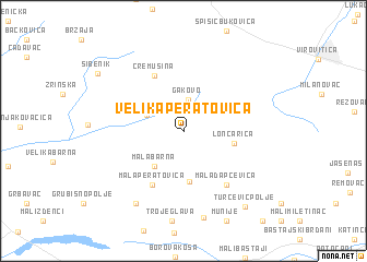 map of Velika Peratovica