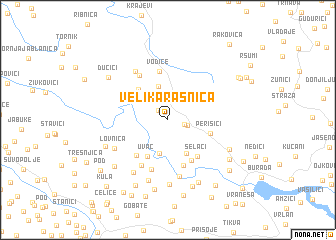 map of Velika Rasnica