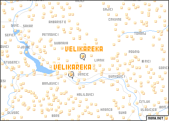 map of Velika Reka