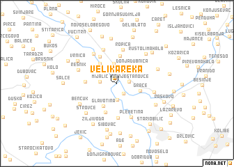 map of Velika Reka