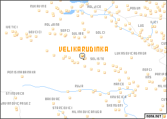 map of Velika Rudinka